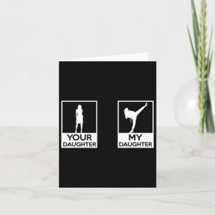 Carte Funny Taekwondo Maman Papa Arts Martiaux Karate-gi
