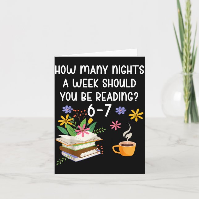 Carte Funny Teacher 67 Six Seven Meme Reading 6-7 Book L (Devant)