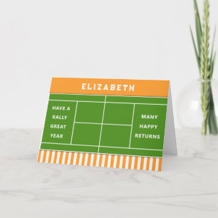 Carte Funny Tennis Anniversaire