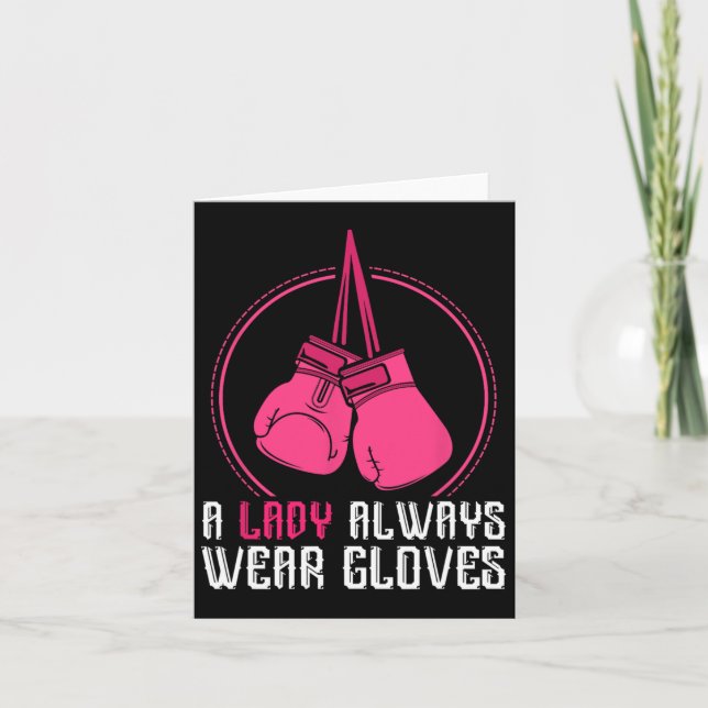 Carte Funny Thai Boxing Femmes Cadeau Muay Thai (Devant)