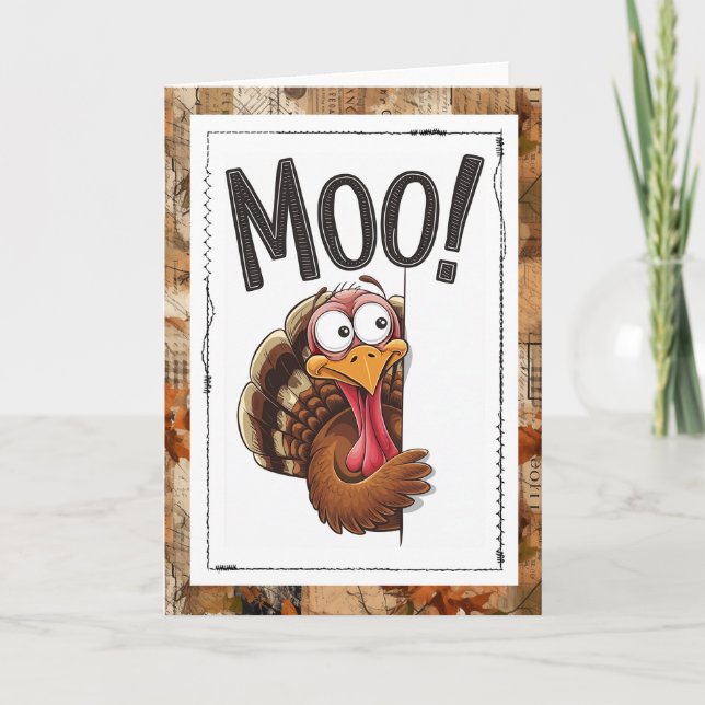 Carte Funny Thanksgiving Humor Turkey  (Devant)