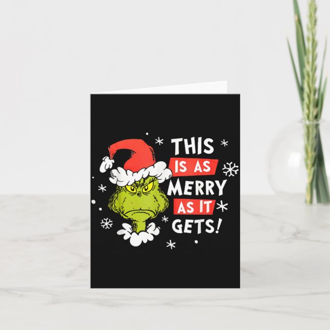 Carte Funny This Is As Merry As It Gets Christmas, Sarca (Devant)