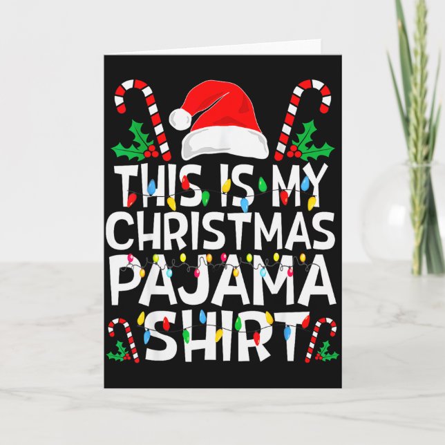 Carte Funny This Is My Christmas Pajama Sweater For Chri (Devant)