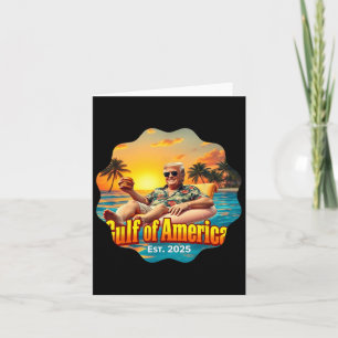 Carte Funny Trump Chemise Golfe Des États-Unis Amérique