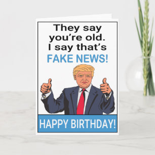 Carte Funny Trump Joyeux anniversaire