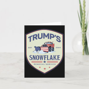 Carte Funny Trump Snowflake Service Élection 202