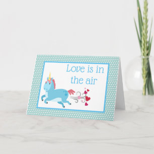 Carte Funny Unicorn Valentine's Day Card