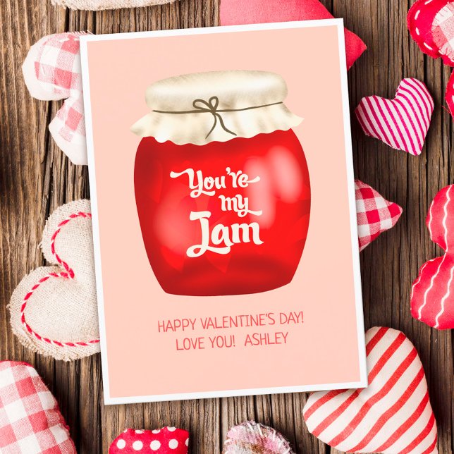 Carte Funny valentine Jam citation  tu es mon truc (Créateur téléchargé)