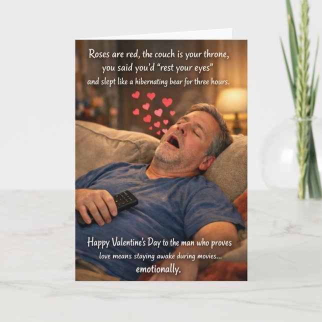 Carte Funny Valentine’s Cards for Dads (Devant)