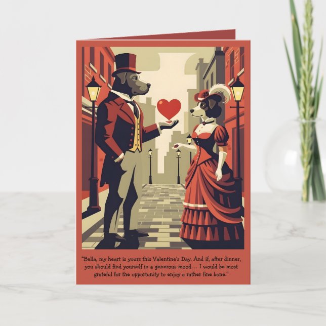 Carte Funny Valentine's Day Customizable Card (Devant)