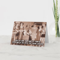 Funny Vintage Girlfriends Card - Bikini Waxing