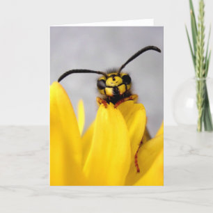 Carte Funny Wasp Greeting Card