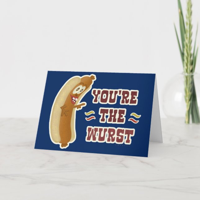 Carte Funny Wurst Bratwurst Oktoberfest Humour (Devant)
