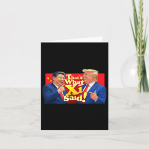 Carte Funny Xi Et Trump riant Chemise - C'est ce que Sh