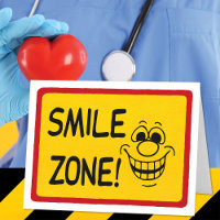 Carte Funy Get Well Smile Zone