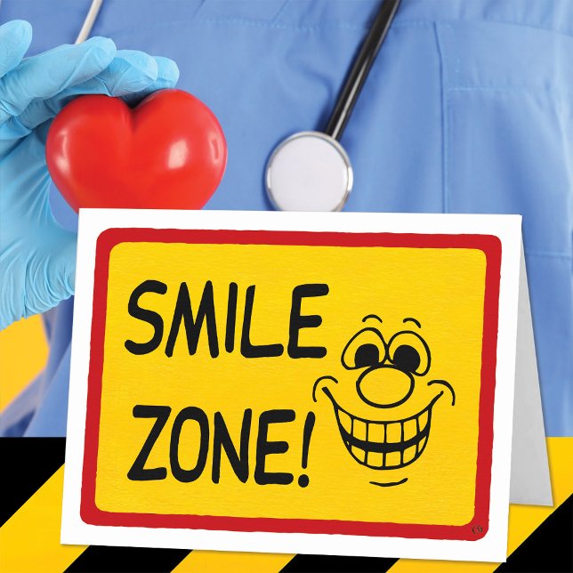 Carte Funy Get Well Smile Zone (Créateur téléchargé)