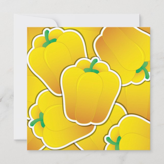 Carte Funy yellow pepper (Devant)
