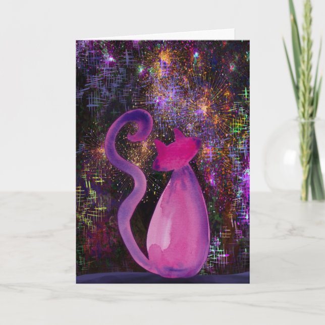 Carte Fur-Ever in Our Hearts Cat Sympathy Card (Devant)