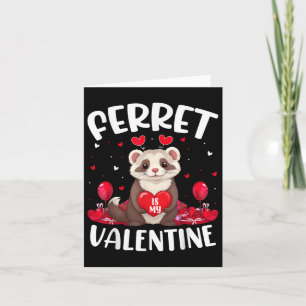 Carte Furet est mon amant de la Saint-Valentin Furet cœu