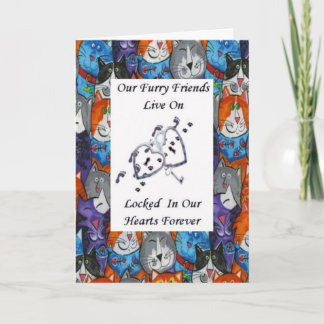 Carte Furry Friends Live on Locked In Our Hearts Cats 1