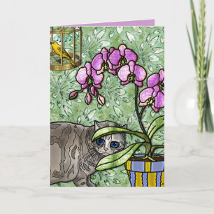 Carte Fuschia, Kitty&Tweet (carte)