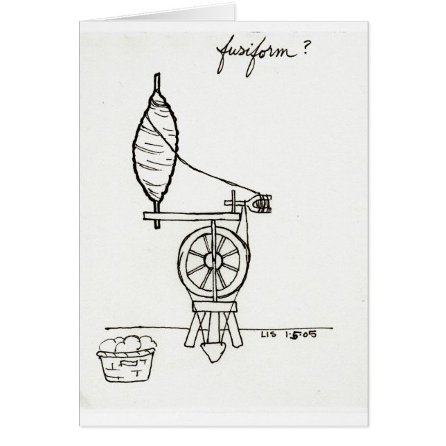 Carte fusiforme (Devant)