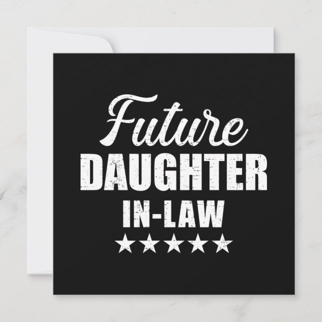 Carte Futur belle-fille pour mariage et fiançailles (Devant)