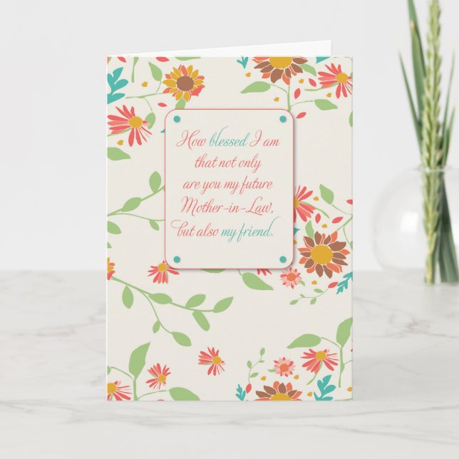 Carte Futur Belle-Mère Fête des Mères Religieuse (Devant)