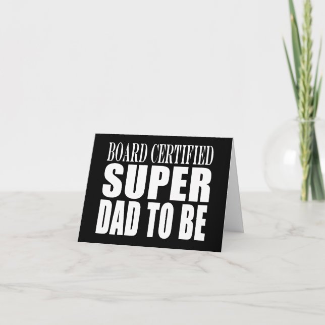 Carte Futurs Pères : Le Super Papa Certifié par la Commi (Devant)