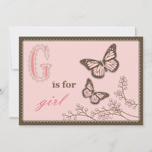 Carte G est pour Girl Card 2 (Devant)