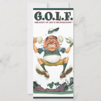 CARTE G.O.L.F. LE PLUS GRAND DES FRUSTRATIONS DE LA VIE