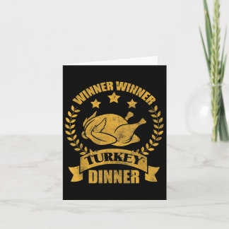 Carte Gagnant Gagnant Chemises Dîner de dinde 