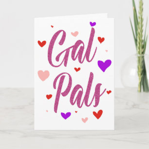 Carte Gal Pals Joyeux Galentines Jour Valentines Amour