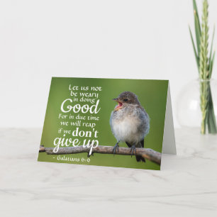 Carte Galatians 6:9 Let us not be weary in doing good