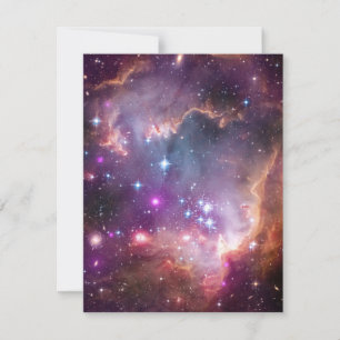 Carte Galaxie rose Nebula Universe Supernova Stars Nuit
