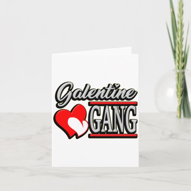 Carte Galentine Gang Funny Valentines Day With The Gir  (Devant)