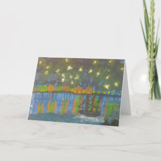 Carte Galerie de Smeraldo " nuit étoilée sur le Rhône "