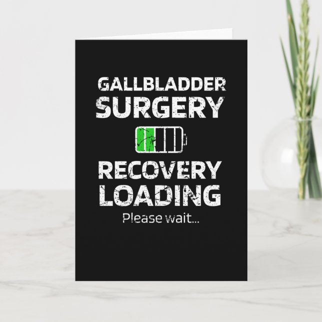 Carte Gallbladder Chirurgie Récupération Chargement de d (Devant)