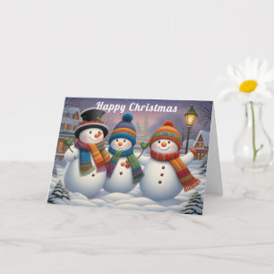 Carte Galore du Bonheur des Snowmen