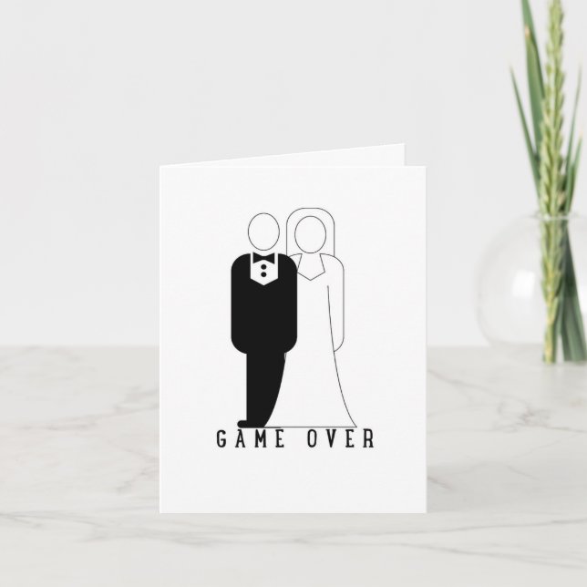 Carte Game Over - design par demande (Devant)