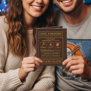 Carte gamer 8e anniversaire Mariage niveau 8 déverrouill