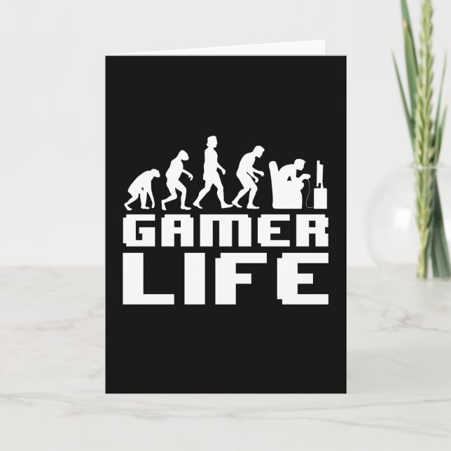 Carte Gamer life Funny Gaming Video Game Gig (Devant)