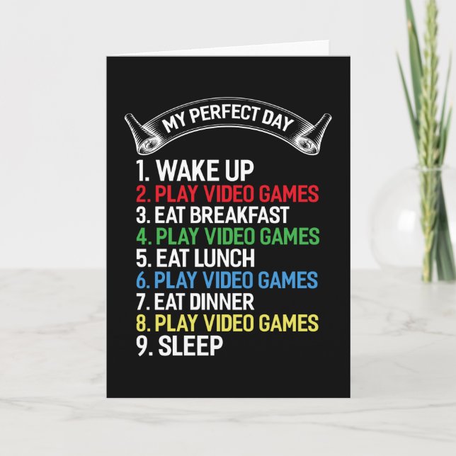 Carte Gamer Saying Gaming Funny (Devant)