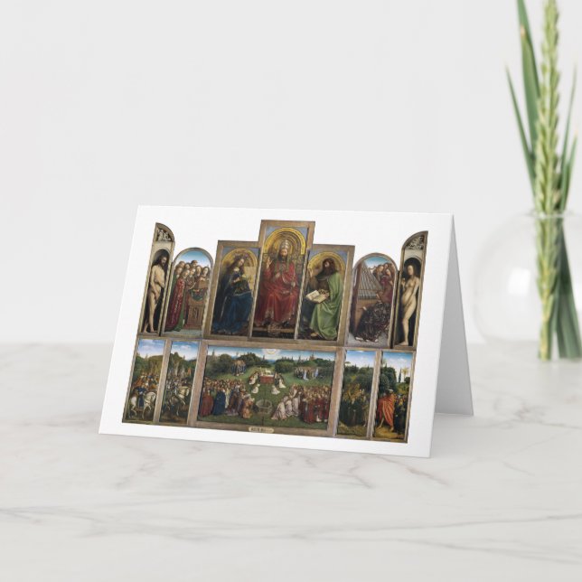Carte Gand Altarpiece, Van Eyck Brothers (Devant)