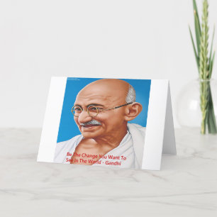 Carte Gandhi & Be The Change Citation