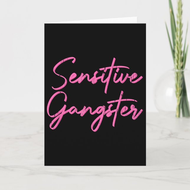 Carte Gangsta Sensible, Dieu me préserve d'être un gang  (Devant)
