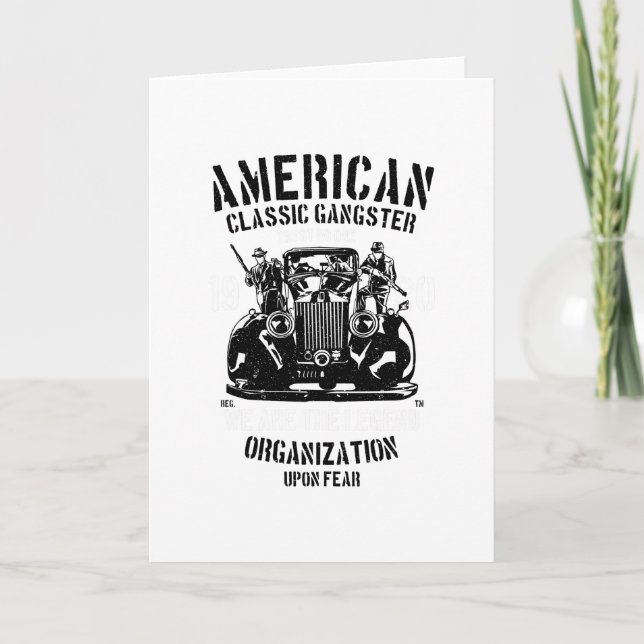 Carte Gangster classique américain (Devant)