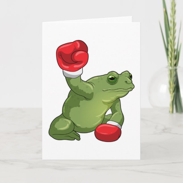 Carte Gants de boxe Boxeur Grenouille (Devant)