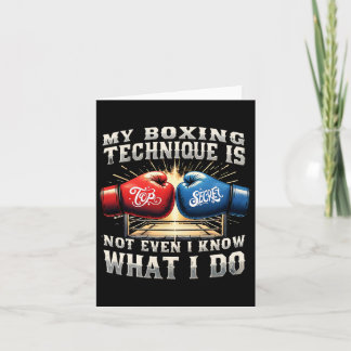 Carte Gants de boxe de chasse - Citation de gymnase amus