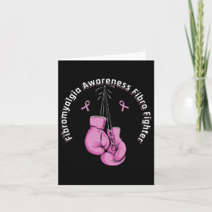 Carte Gants de boxe de sensibilisation Fibro chasseur